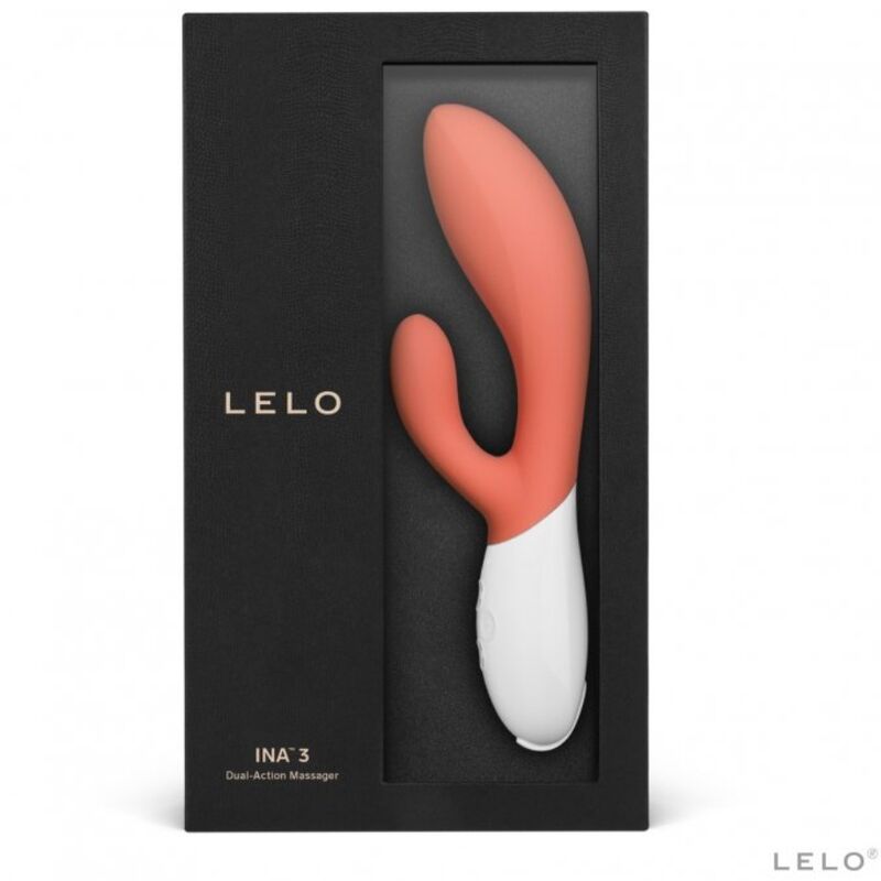 LELO - INA 3 VIBRADOR DE COELHO CORAL DE LUXO - Sexshoptuga  Sexshoptuga 