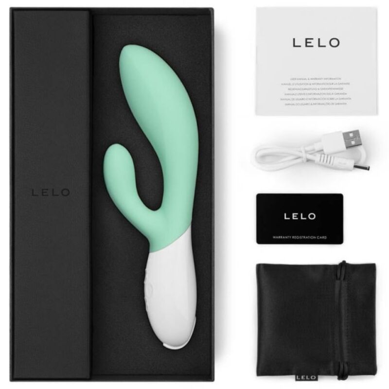 LELO - INA 3 VIBRADOR COELHO VERDE ALGAS MARINHAS DE LUXO - Sexshoptuga 