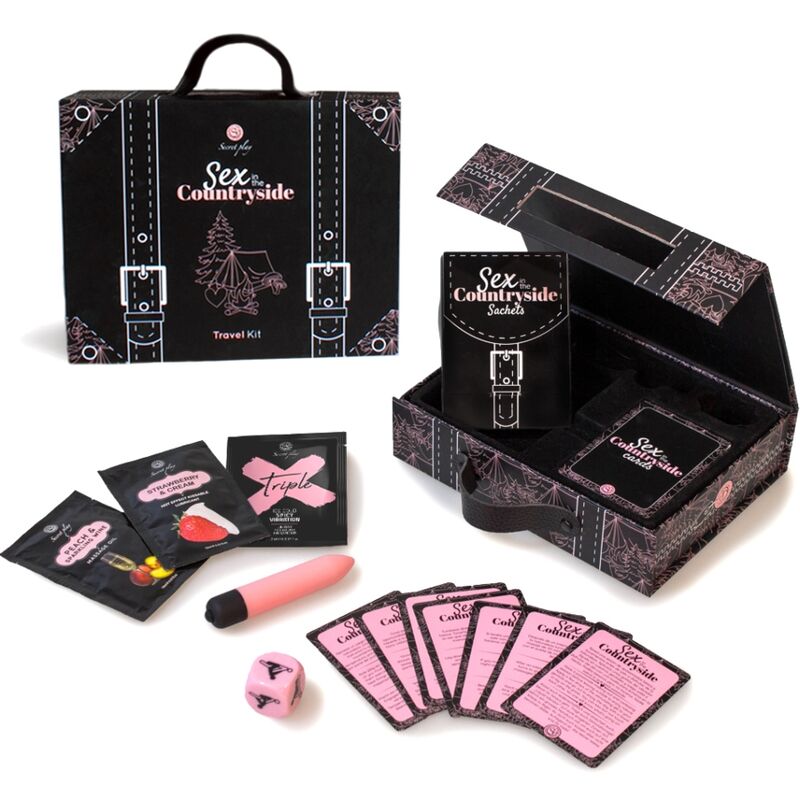 SECRETPLAY - KIT DE VIAGEM SEXO NO CAMPO (ES/EN/DE/FR/NL/PT) - Sexshoptuga 