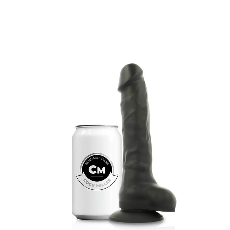 COCK MILLER - ARNÊS + DENSIDADE DE SILICONE ARTICULVEL COCKSIL PRETO 18 CM Sexshoptuga 