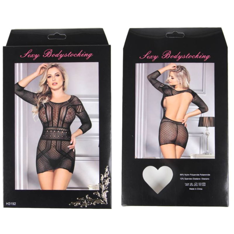 QUEEN LINGERIE - VESTIDO CORPO NET S/L - Sexshoptuga 