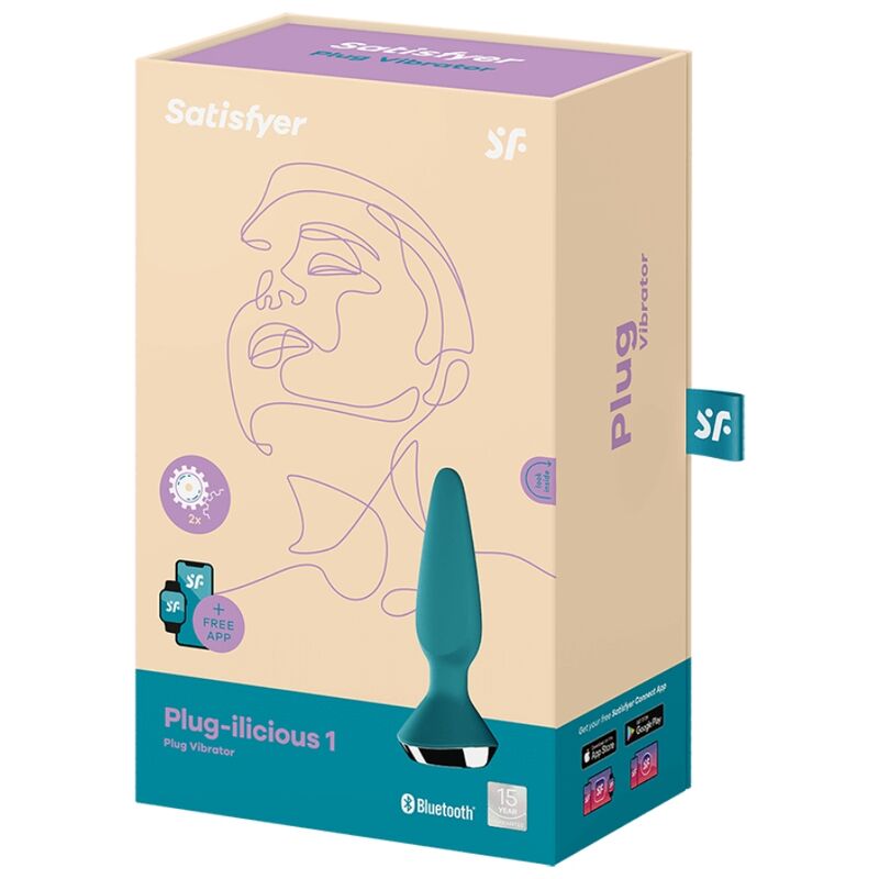 SATISFYER - VIBRADOR PLUG ILICIOUS 2 PLUG VERDE - Sexshoptuga  Sexshoptuga 