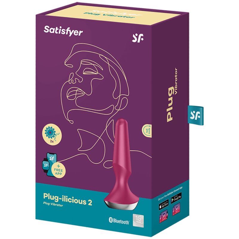 SATISFYER - VIBRADOR PLUG ILICIOUS 2 PLUG BERRY - Sexshoptuga  Sexshoptuga 