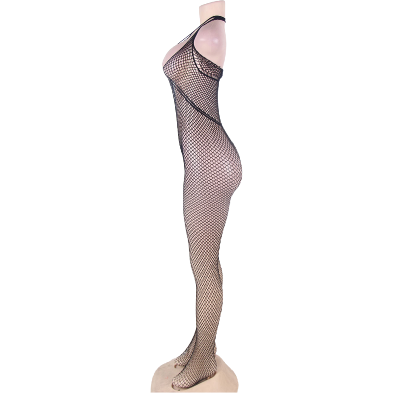 QUEEN LINGERIE - HALTER NECK E OPEN BACK BODYSTOCKING S/L - Sexshoptuga  Sexshoptuga 