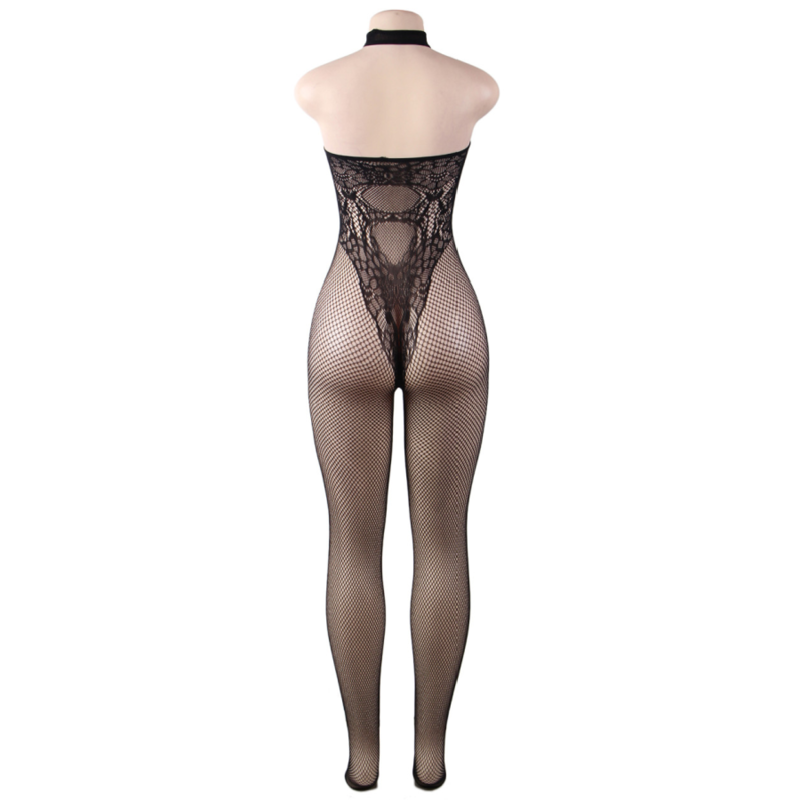 QUEEN LINGERIE - BARE BACK BODYSTOCKING S/L - Sexshoptuga  Sexshoptuga 