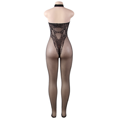 QUEEN LINGERIE - BARE BACK BODYSTOCKING S/L - Sexshoptuga 