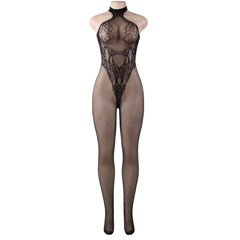 QUEEN LINGERIE - BARE BACK BODYSTOCKING S/L - Sexshoptuga  Sexshoptuga 