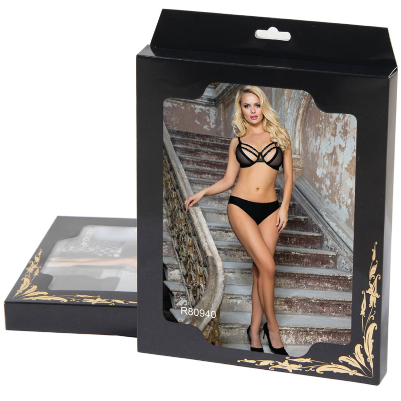 QUEEN LINGERIE - CONJUNTO DUAS PEAS S/M - Sexshoptuga  Sexshoptuga 