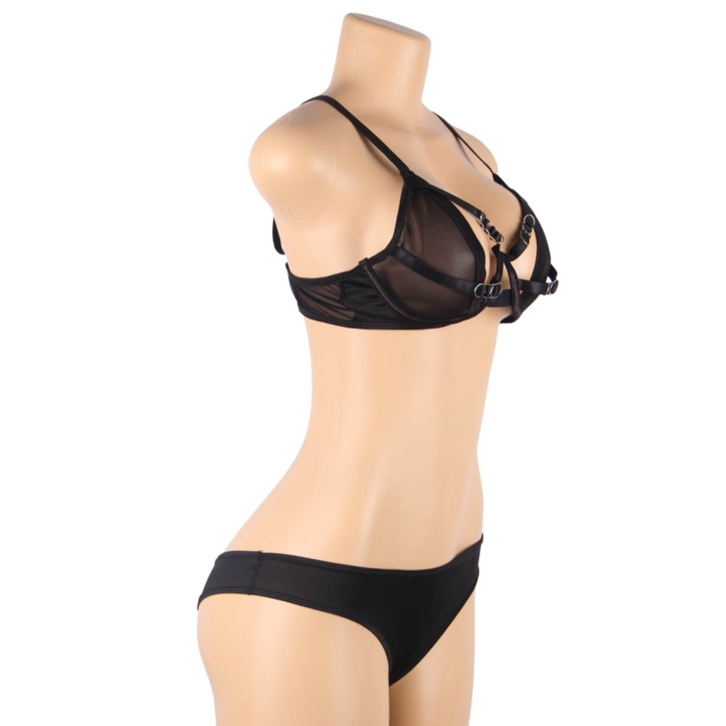 QUEEN LINGERIE - CONJUNTO DUAS PEAS S/M - Sexshoptuga  Sexshoptuga 