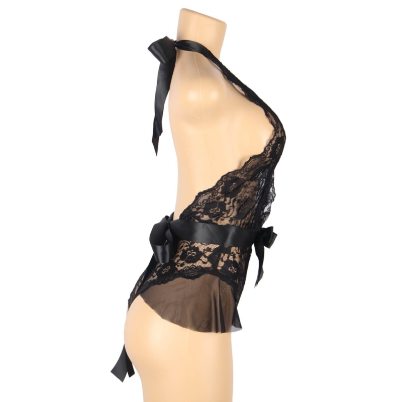 QUEEN LINGERIE - LOW LOW LACE TEDDY L/XL - Sexshoptuga  Sexshoptuga 