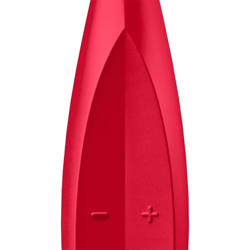 SATISFYER - VIBRADOR TWIRLING FUN TIP VERMELHO - Sexshoptuga 