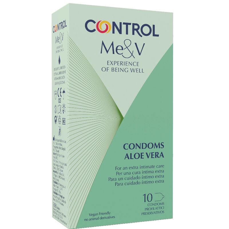 CONTROL - PRESERVATIVOS COM ALOE VERA 10 UNIDADES - Sexshoptuga  Sexshoptuga 