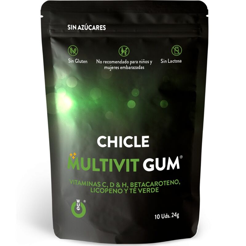 WUG GUM - MULTIVIT VITAMIN C, H, D, BETA-CAROTENE, LYCOPENE AND GREEN TEA 10 UNITS - Sexshoptuga Sexshoptuga 