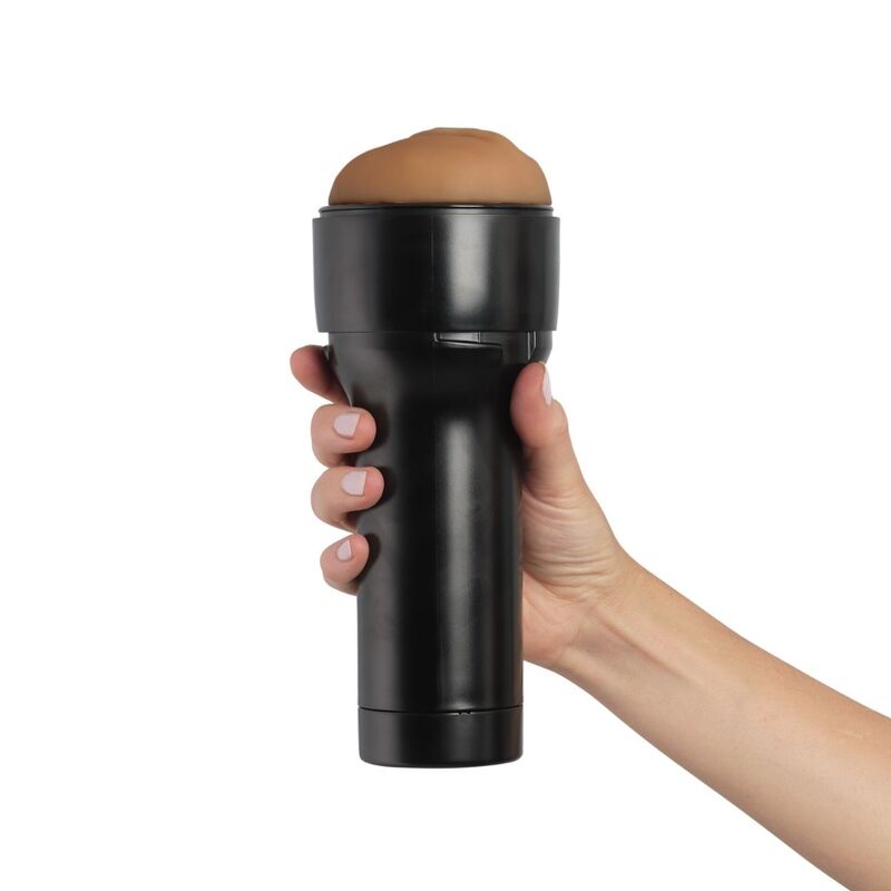 KIIROO - ESTIMULADOR MASTURBADOR FEEL STROKER - MARROM CLARO - Sexshoptuga  Sexshoptuga 