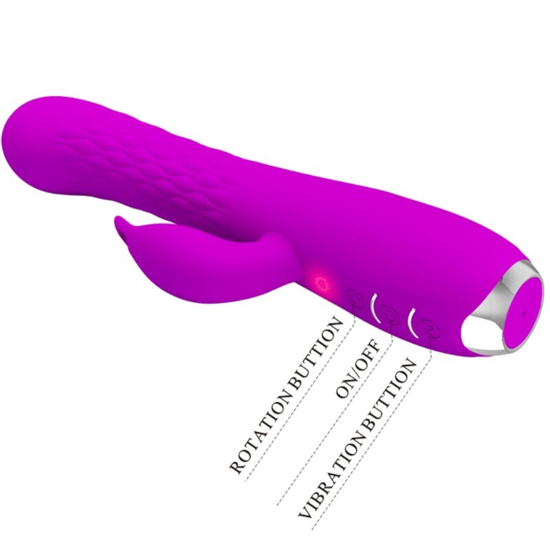 PRETTY LOVE - VIBRADOR OVE MOLLY COM ROTAO RECARREGVEL - Sexshoptuga  Sexshoptuga 