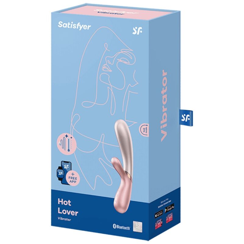 SATISFYER - VIBRADOR HOT LOVER ROSA & BEGE - Sexshoptuga  Sexshoptuga 