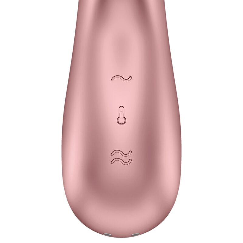 SATISFYER - VIBRADOR HOT LOVER ROSA & BEGE - Sexshoptuga  Sexshoptuga 