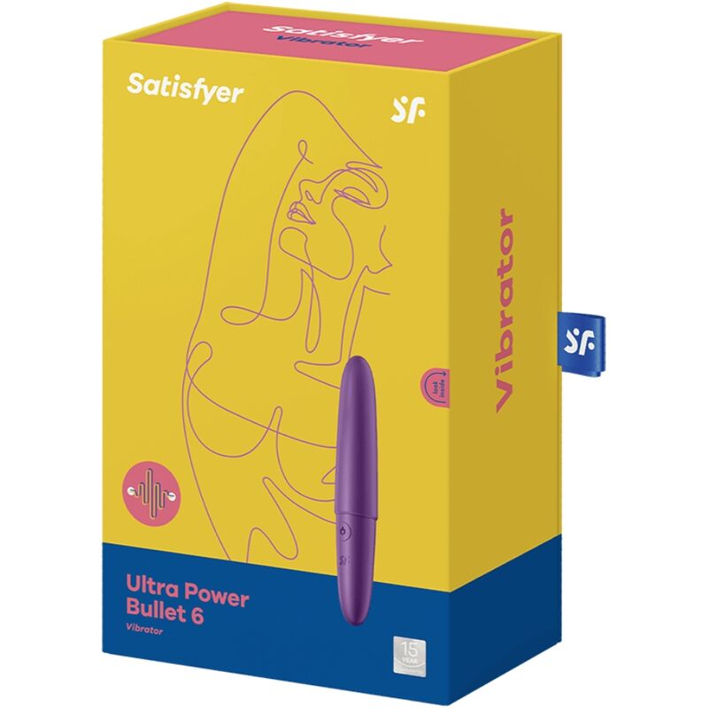 SATISFYER - ULTRA POWER BULLET 6 ROXO - Sexshoptuga 