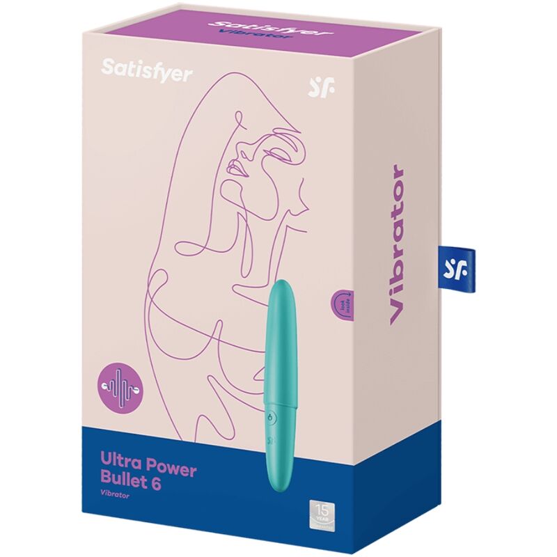 SATISFYER - ULTRA POWER BULLET 6 TURQUESA - Sexshoptuga  Sexshoptuga 