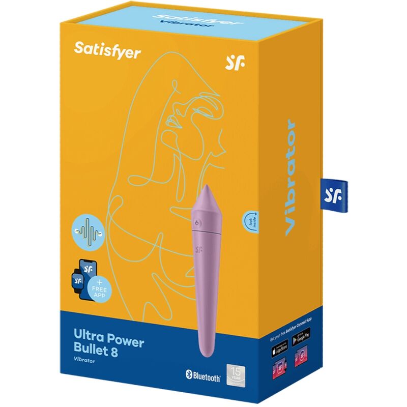 SATISFYER - ULTRA POWER BULLET 8 LIlás - Sexshoptuga  Sexshoptuga 