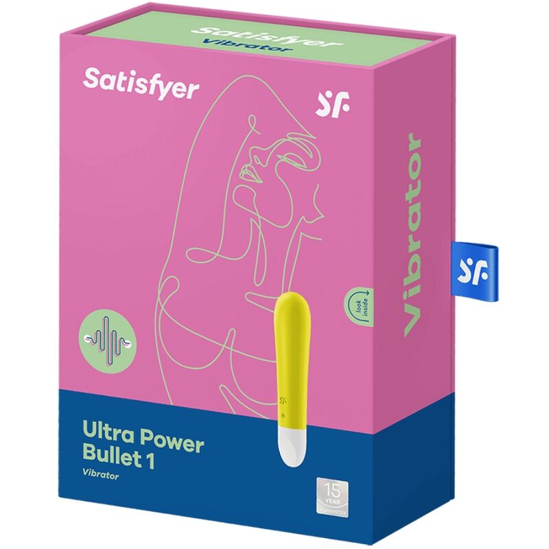 SATISFYER - ULTRA POWER BULLET 1 AMARELO - Sexshoptuga 