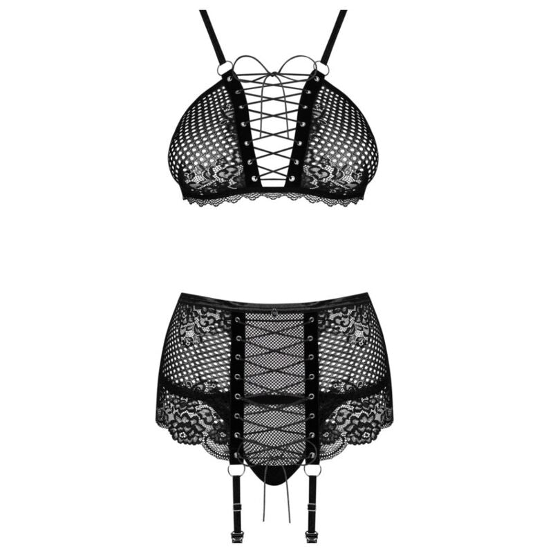 OBSESSIVE - CONJUNTO BASITTA TRÊS PEAS S/M - Sexshoptuga  Sexshoptuga 