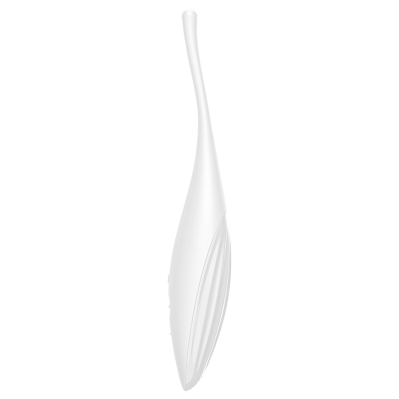 SATISFYER - VIBRADOR TWIRLING JOY CLIT TIP BRANCO - Sexshoptuga 