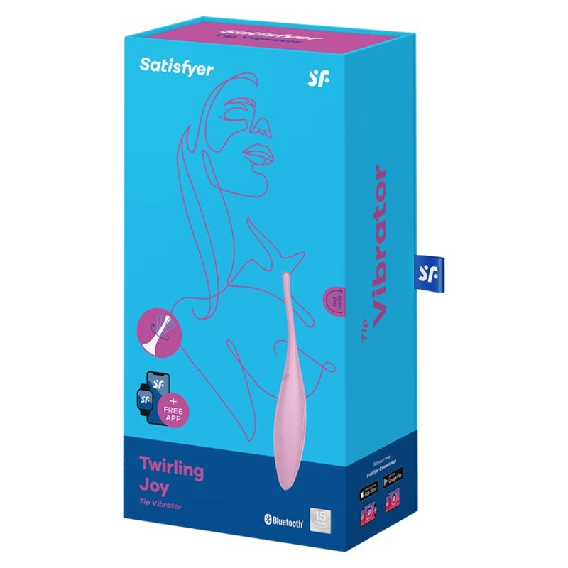 SATISFYER - VIBRADOR TWIRLING JOY CLIT TIP ROSA - Sexshoptuga  Sexshoptuga 