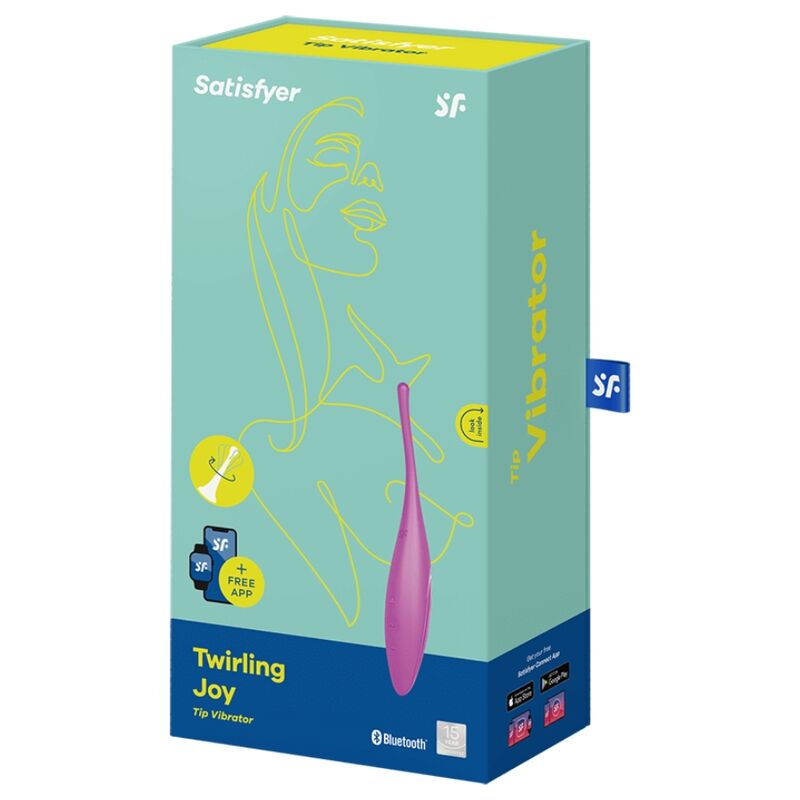 SATISFYER - VIBRADOR TWIRLING JOY CLIT TIP FÚCSIA - Sexshoptuga  Sexshoptuga 