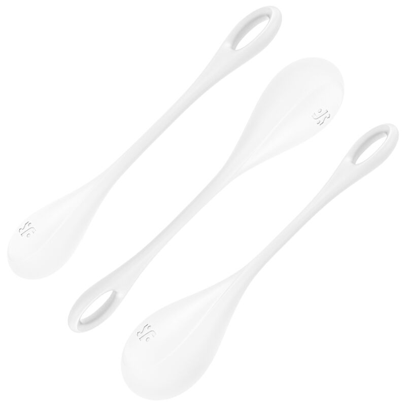 SATISFYER - CONJUNTO DE TREINO YONI POWER 1 BRANCO - Sexshoptuga  Sexshoptuga 