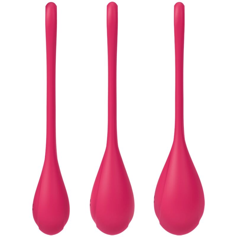 SATISFYER - CONJUNTO DE TREINO YONI POWER 1 VERMELHO - Sexshoptuga 