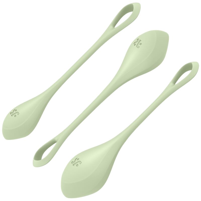 SATISFYER - CONJUNTO DE TREINO YONI POWER 2 VERDE - Sexshoptuga 