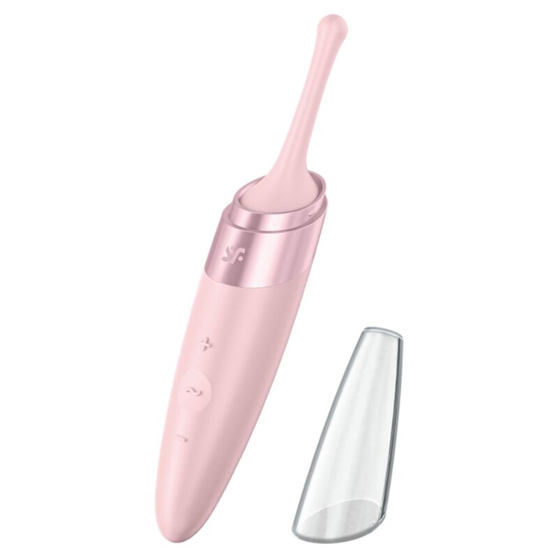 SATISFYER - ESTIMULADOR DE CLITÓRIS TWIRLING DELIGHT ROSA - Sexshoptuga 