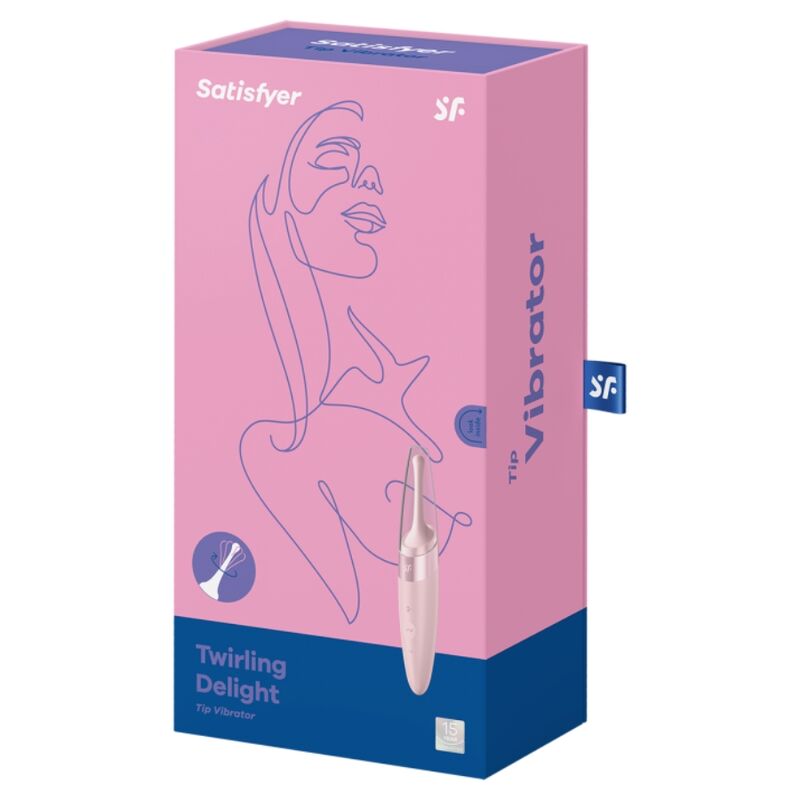 SATISFYER - ESTIMULADOR DE CLITÓRIS TWIRLING DELIGHT ROSA - Sexshoptuga 