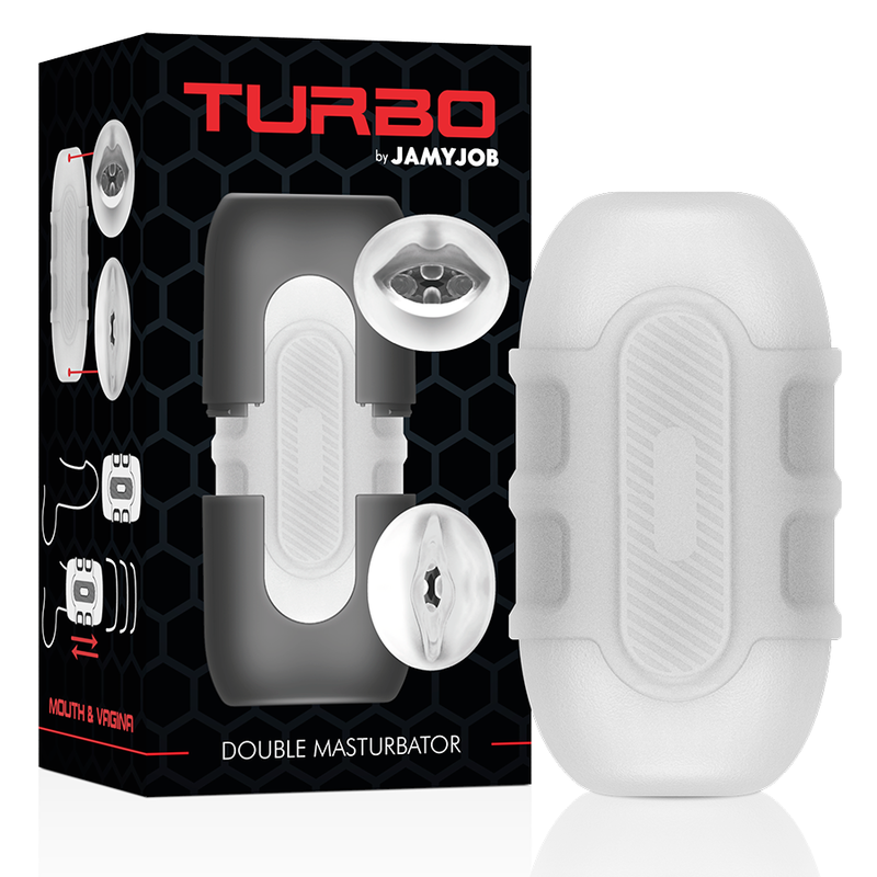 JAMYJOB - MASTURBADOR DUPLO TURBO - Sexshoptuga  Sexshoptuga 