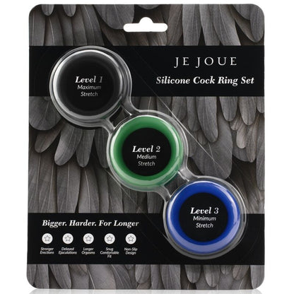 JE JOUE - CONJUNTO DE SILICONE ANÉIS DE SILICONE PARA O PÉNIS - Sexshoptuga 