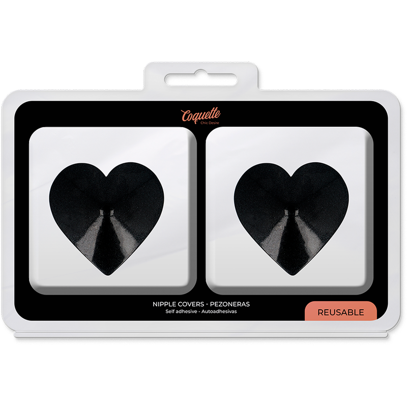 COQUETTE CHIC DESIRE - CAPAS DE BICOS BLACK HEARTS - Sexshoptuga  Sexshoptuga 