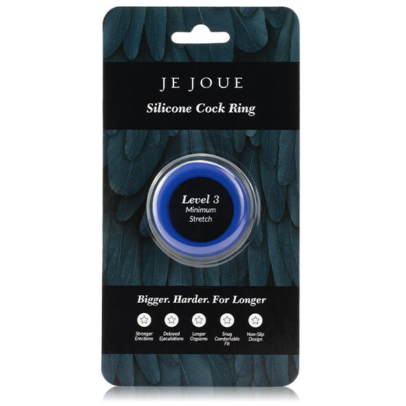 JE JOUE - ANEL DE SILICONE AZUL ESTRANGULAMENTO MÍNIMO - Sexshoptuga 