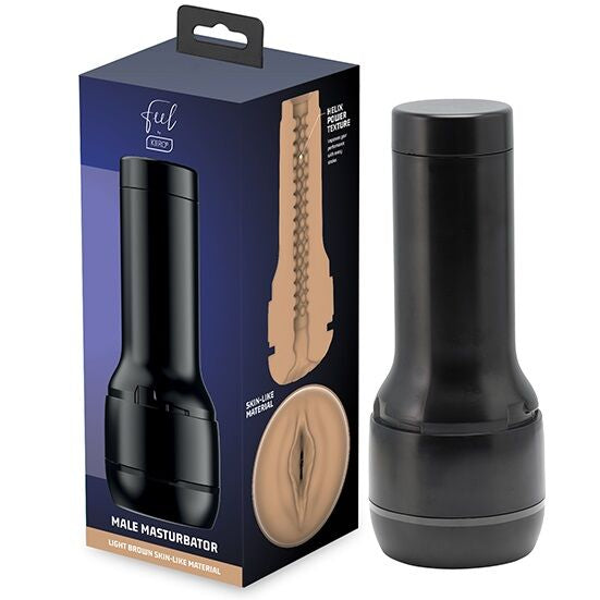 KIIROO - ESTIMULADOR MASTURBADOR FEEL STROKER - MARROM CLARO - Sexshoptuga  Sexshoptuga 