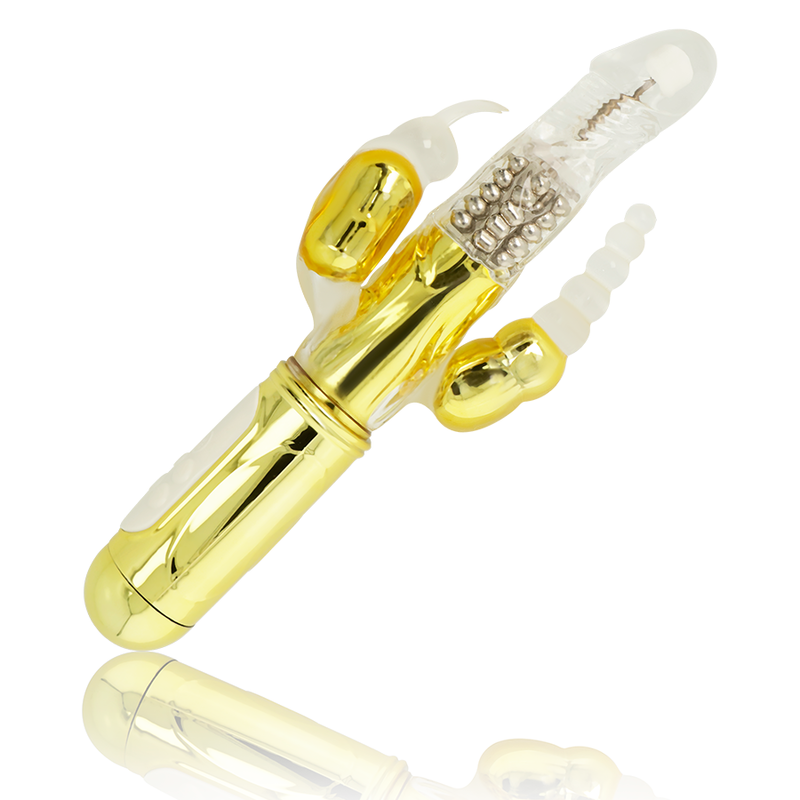 OHMAMA - VIBRADOR MULTIFUNCIONAL DOURADO - Sexshoptuga  Sexshoptuga 