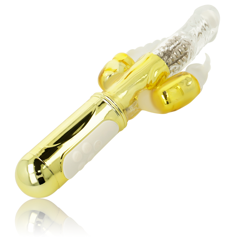 OHMAMA - VIBRADOR MULTIFUNCIONAL DOURADO - Sexshoptuga  Sexshoptuga 