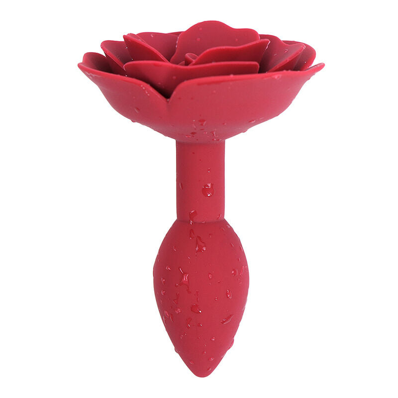 OHMAMA FETISH - PLUG ANAL DE SILICONE ROSA VERMELHO - Sexshoptuga  Sexshoptuga 