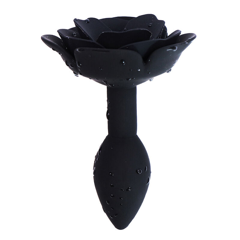 OHMAMA FETISH - PLUG ANAL DE SILICONE ROSA PRETO - Sexshoptuga 