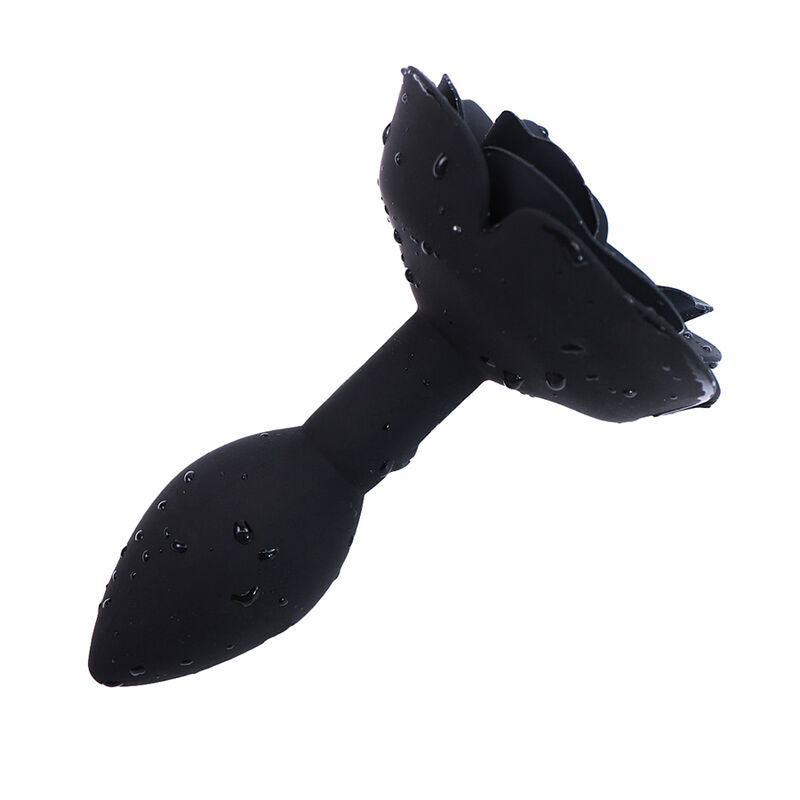 OHMAMA FETISH - PLUG ANAL DE SILICONE ROSA PRETO - Sexshoptuga 