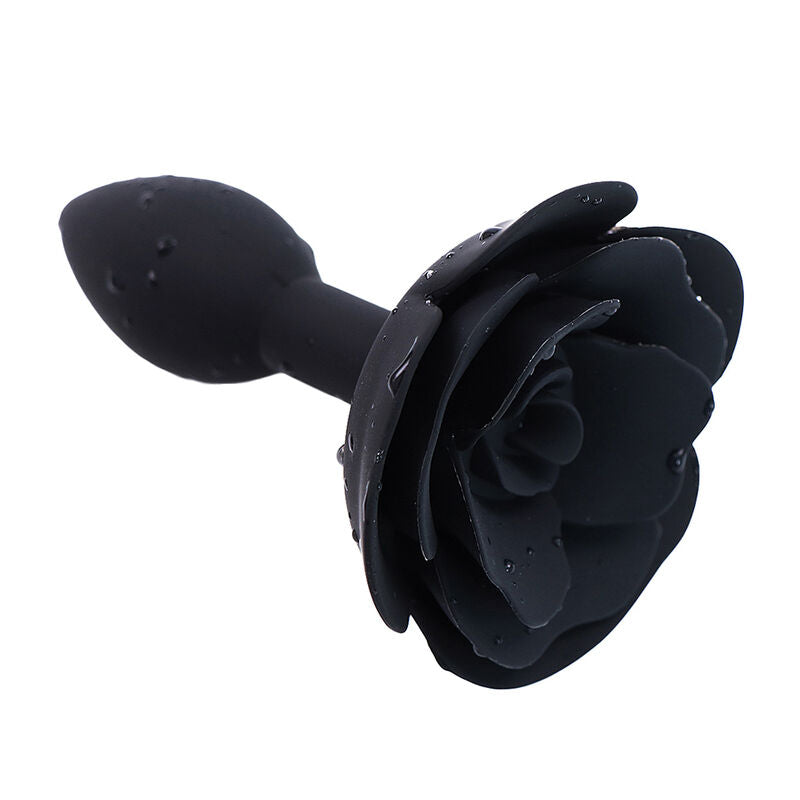 OHMAMA FETISH - PLUG ANAL DE SILICONE ROSA PRETO - Sexshoptuga 