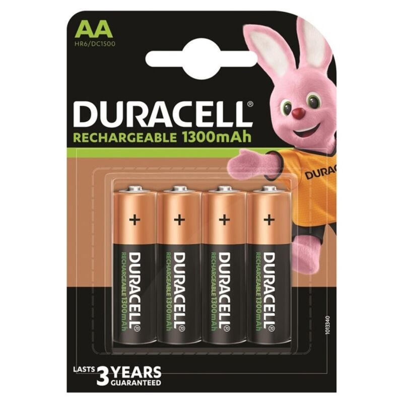 DURACELL - BATERIA RECARREGVEL HR6 AA 1300mAh 4 UNIDADE - Sexshoptuga  Sexshoptuga 