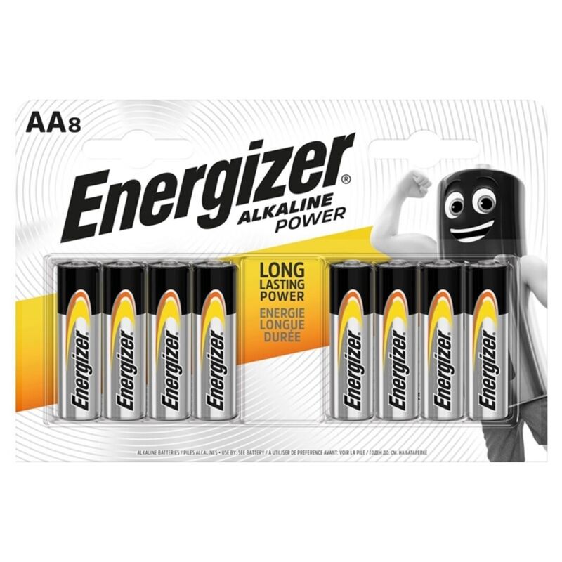 ENERGIZER - POWER BATERIA ALCALINA AA LR6 8 UNIDADE - Sexshoptuga  Sexshoptuga 