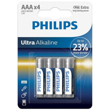 PHILIPS - BATERIA ULTRA ALCALINA AAA LR03 4 UNIDADE - Sexshoptuga 