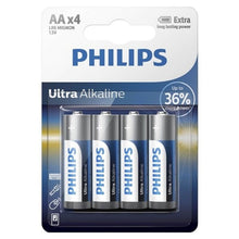 PHILIPS - BATERIA ULTRA ALCALINA AA LR6 4 UNIDADE - Sexshoptuga 