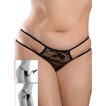 HOOK UP PANTIES - CROTCHLESS PLEASURE PEARLS SIZE XL/XXL - Sexshoptuga 